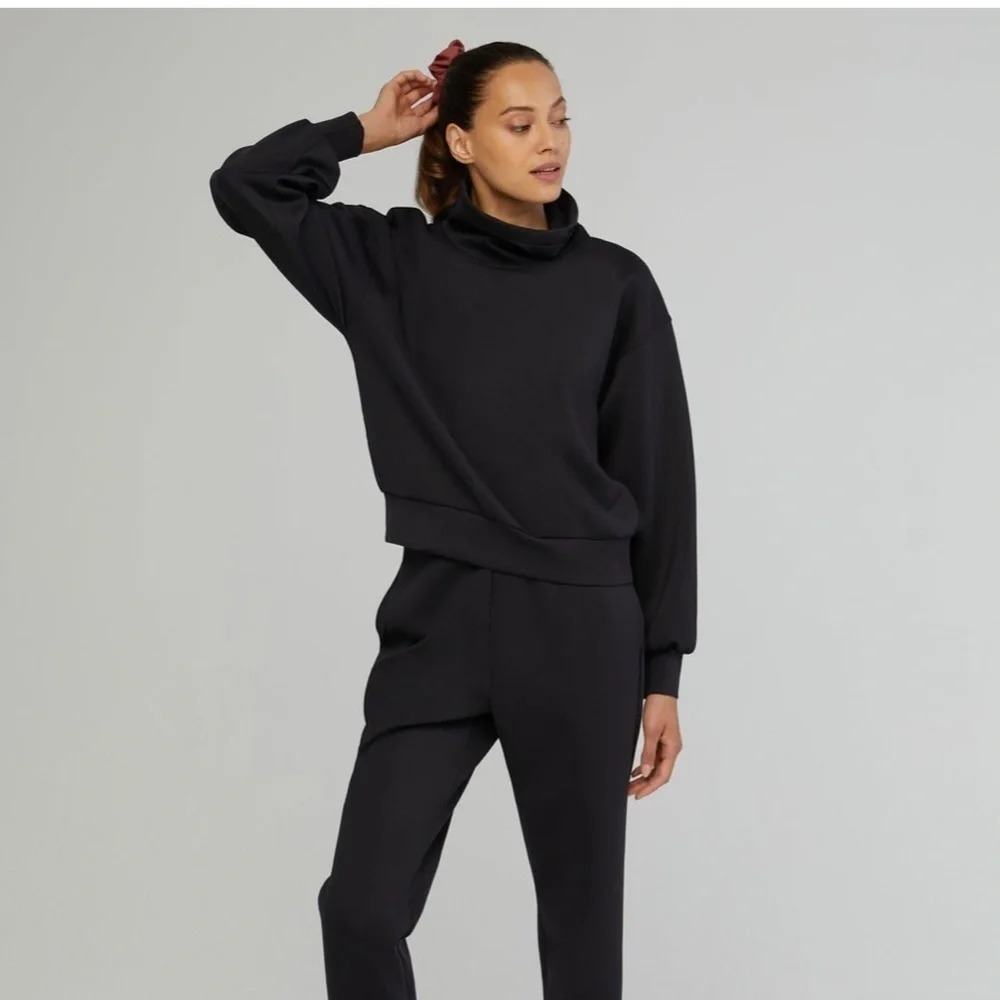 IVL collective black scuba cowl neck sweater - Picture 2 of 10